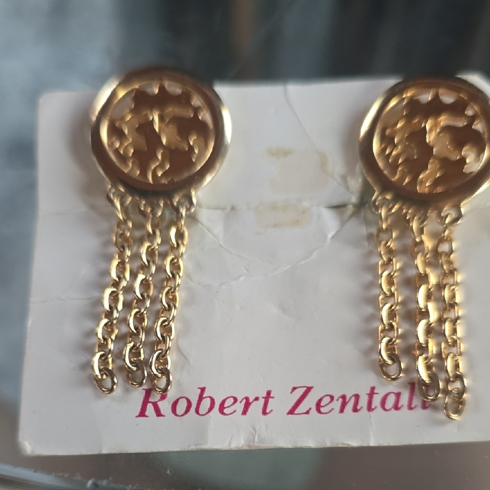Goldtone Chain Earrings